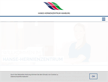 Tablet Screenshot of hanse-hernienzentrum.de